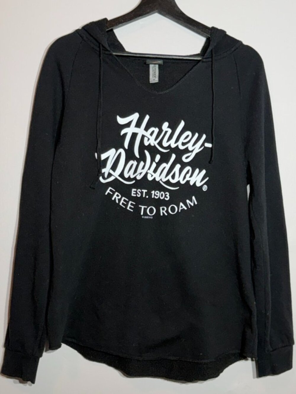 Harley Davidson Free to Roam Hoodie Women’s Medium Black Lightweight Mesa, AZ